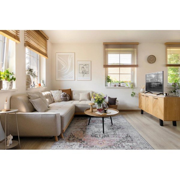 Dazzling Daisy L bézs kinyitható kanapé, jobb oldalas - Miuform-image-1