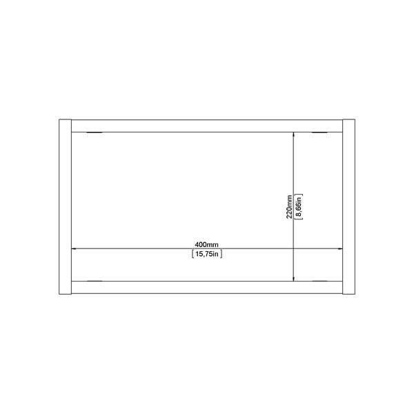 Natúr színű többszintes fali polc tölgyfa dekorral 44 cm Roomers – Tvilum-image-4