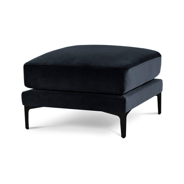 Harmony sötétkék bársony lábtartó - Kooko Home-image-2