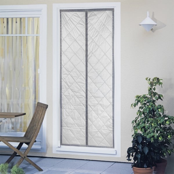 Szürke-ezüstszínű termo függöny ajtóra 80x200 cm – Maximex-image-1