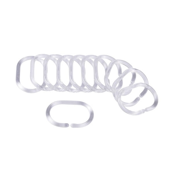 Zuhanyfüggöny akasztó szett 12 db-os 4 cm Vitamine – douceur d'intérieur