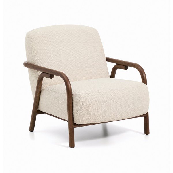 Bézs zsenília fotel Sylo – Kave Home