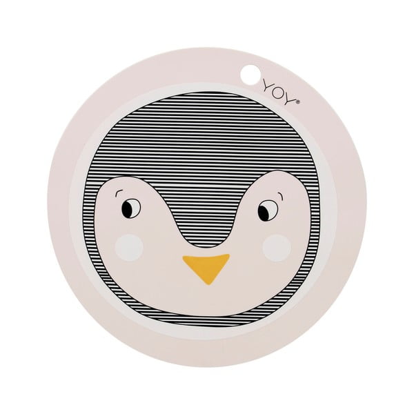 Penguin szilikonos, gyerek tányéralátét, ⌀ 39 cm - OYOY
