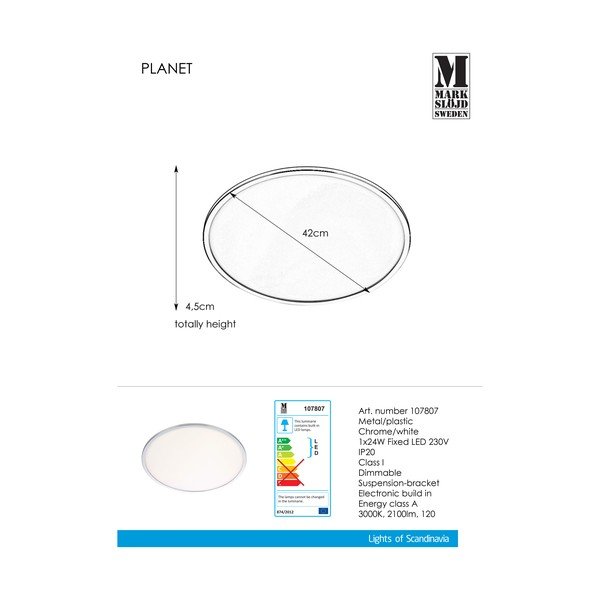 Planet Plafond mennyezeti lámpa, ⌀ 42 cm - Markslöjd-image-2