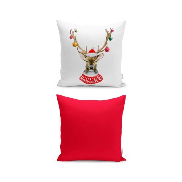 Párnahuzat karácsonyi mintával 43x43 cm Merry Christmas – Mila Home