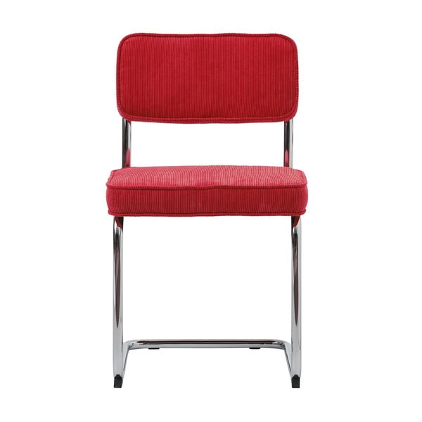 Piros kordbársony étkezőszék Rupert – Unique Furniture-image-3