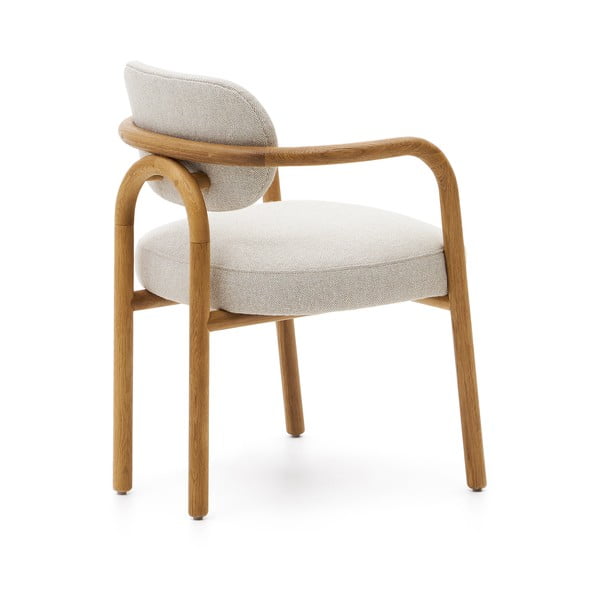 Barna-krémszínű étkezőszék Melqui – Kave Home-image-4