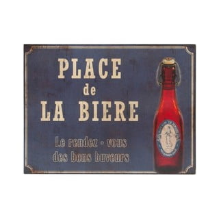 Place De La Biere fém dekorációs tábla - Antic Line