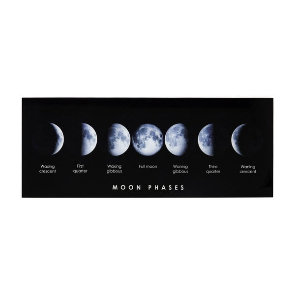 Mond Phase üvegezett kép, 180 x 70 cm - Kare Design