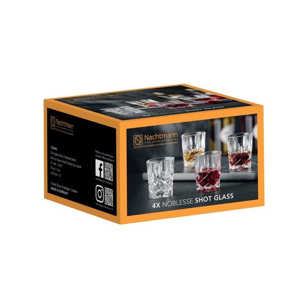 Noblesse 4 db kristályüveg röviditalos pohár, 55 ml - Nachtmann-image-1