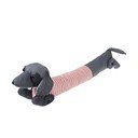 Rózsaszín-szürke huzatfogó párna 17x76 cm Sausage Dog – Rex London