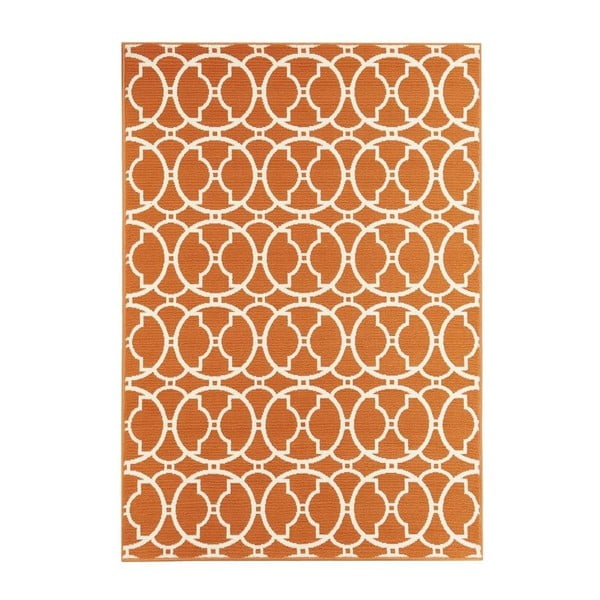 Interlaced narancssárga kültéri szőnyeg, 133 x 190 cm - Floorita