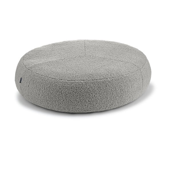 Szürke buklé fekhely kutyáknak ø 90 cm Senso Pouffe Pebble M/L – MiaCara