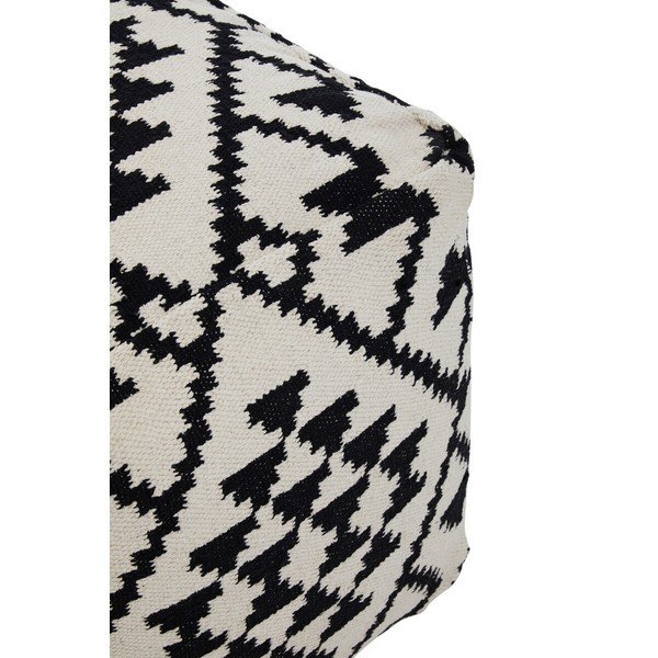 Fekete-fehér puff Cefena – Premier Housewares-image-4
