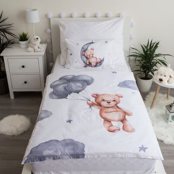 Pamut ágyneműhuzat babaágyhoz 100x135 cm Teddy Bear – Jerry Fabrics-image-1