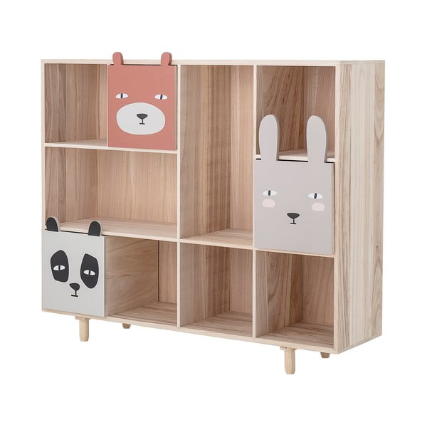 Gyerek könyvespolc tömör paulownia fából 107x89 cm Calle - Bloomingville Mini-image-4