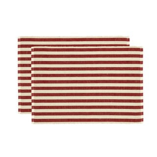 Jutakeverék tányéralátét szett 2 db-os 33x48 cm Statement Stripe – Södahl
