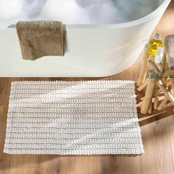 Fehér fürdőszobai kilépő 50x80 cm Voltis – douceur d'intérieur-image-1