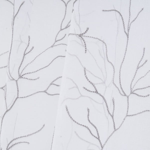 Fehér-szürke fényáteresztő függöny 140x260 cm Coral – Casa Selección-image-3