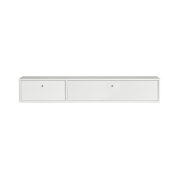 Fehér TV-állvány 136x22 cm Mistral – Hammel Furniture