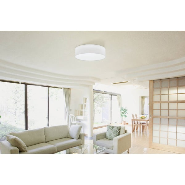 Fehér mennyezeti lámpa textil búrával PASTERI – EGLO-image-1