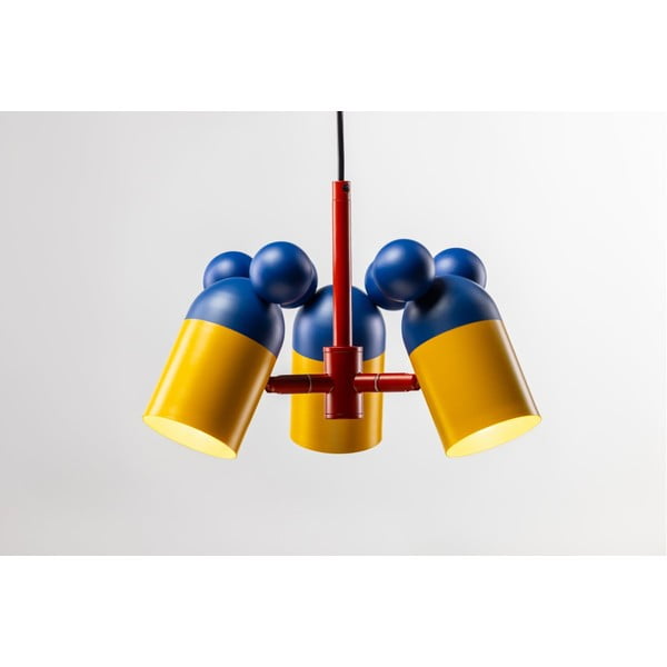 Kék gyerek lámpa fém búrával ø 30 cm Mouse II – GTV-image-1