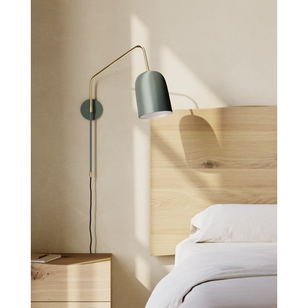 Zöld fali lámpa ø 15 cm Audrie – Kave Home-image-1