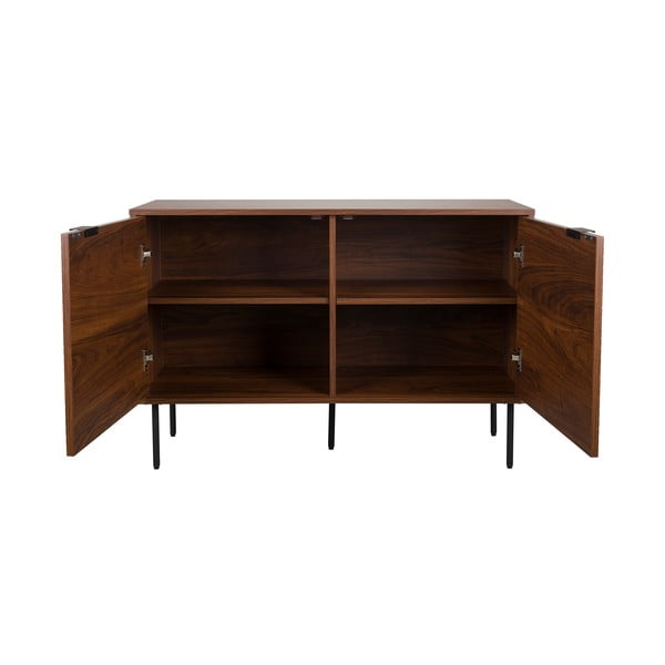 Barna komód diófa dekorral 110x74x40 cm Stripes – White Label-image-2