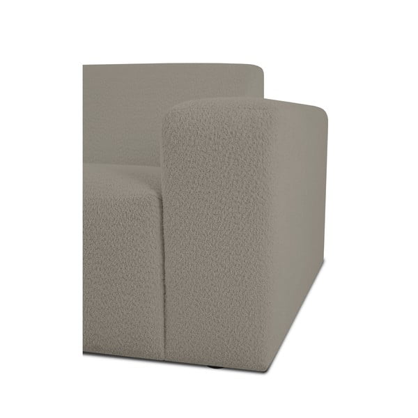 Világosbarna buklé sarokkanapé (bal oldali) Roxy – Scandic-image-3