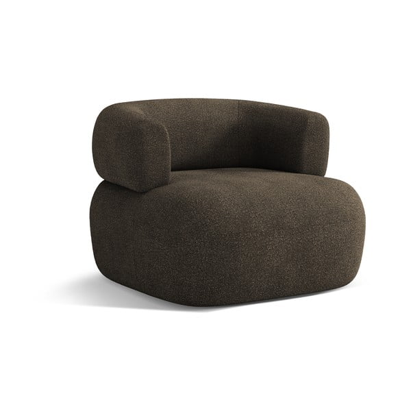 Barna buklé fotel Jenny – Micadoni Home