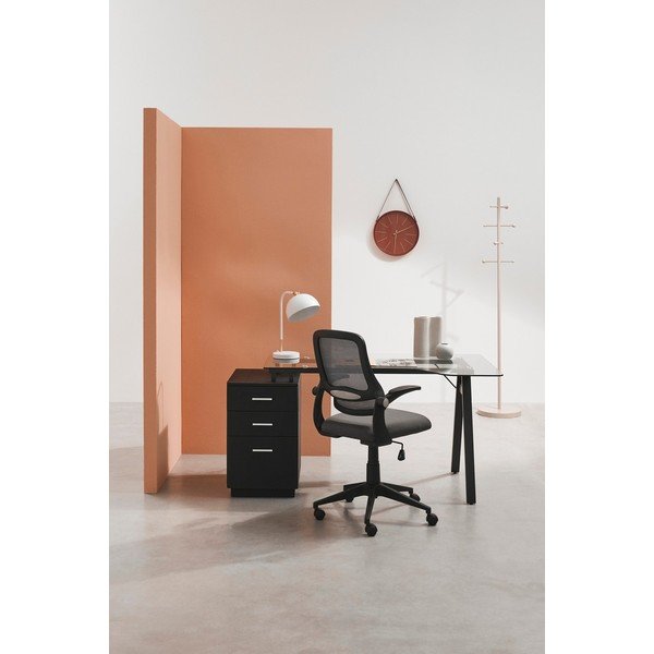 Fekete kárpitozott irodai szék Gilmore – Yes Everyday-image-1