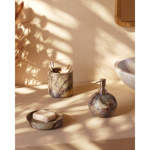 Natúr színű márvány szappanadagoló 200 ml Spalsh – Kave Home-image-2