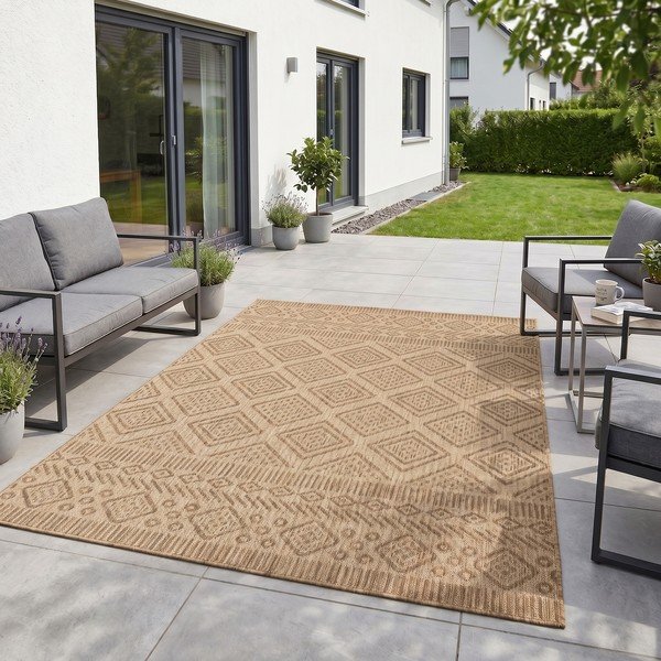 Bézs kültéri-beltéri szőnyeg 120x170 cm Mira 1452 – Ayyildiz Carpets-image-1