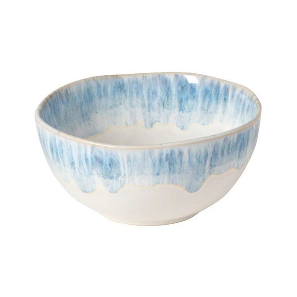 Fehér-világoskék agyagkerámia tál ø 16 cm Brisa – Costa Nova