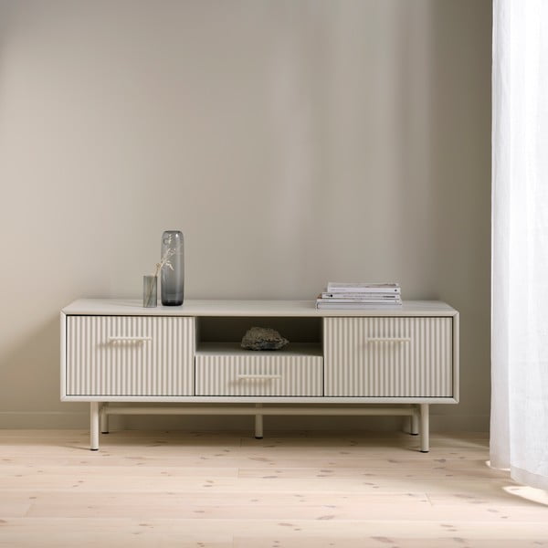 Szürke TV-állvány 140x50x45 cm Palma – Unique Furniture-image-1