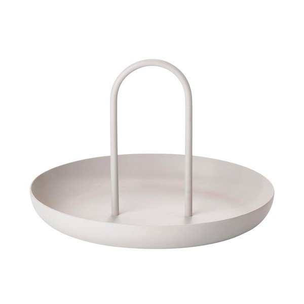 Singles világosszürke fémtálca, ø 20 cm - Zone