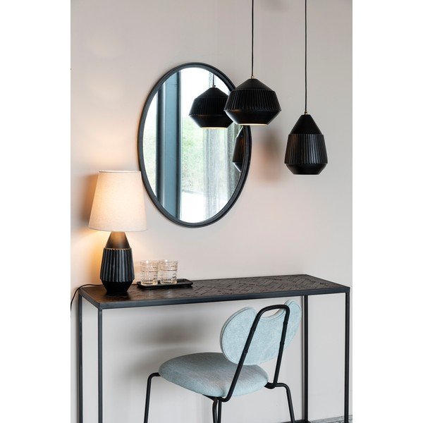 Fekete-bézs asztali lámpa Aysa - White Label-image-2