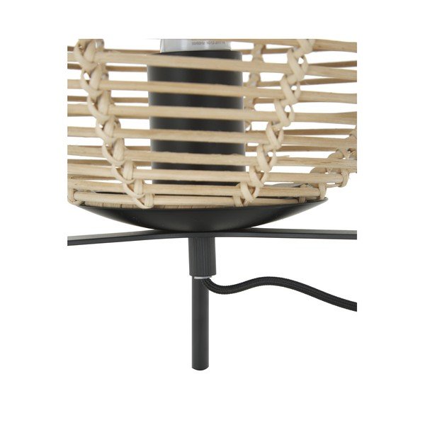 Wasa fekete asztali lámpa rattan árnyékolóval, magasság 38 cm - Westwing Collection-image-3