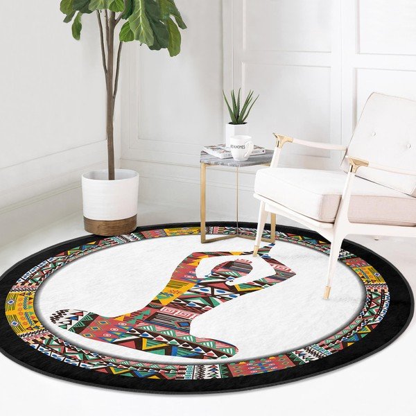 Mosható-robotporszívóval tisztítható kerek szőnyeg ø 80 cm Comfort – Mila Home-image-2