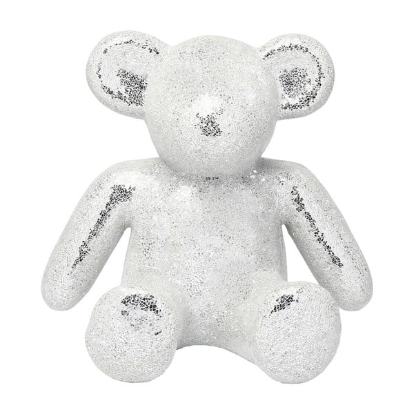 Teddy Bear ezüstszínű dekorációs medve szobor - Kare Design