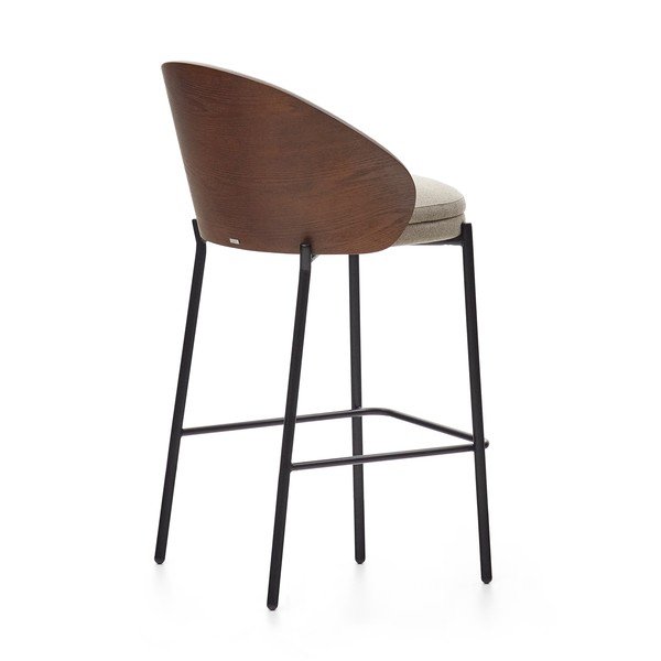 Barna-bézs bárszék (ülésmagasság 65 cm) Eamy – Kave Home-image-4