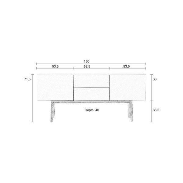 High On Wood Double komód - Zuiver-image-1