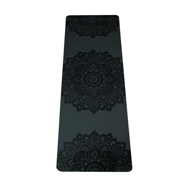Manadala Charcoal fekete jógaszőnyeg, 5 mm - Yoga Design Lab