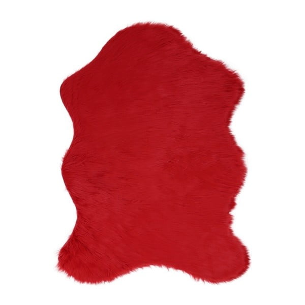 Pelus Red vörös műszőrme szőnyeg, 150 x 200 cm