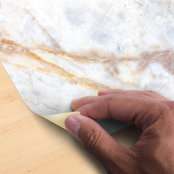 Authentic White Marble padlómatrica, 40 x 40 cm - Ambiance-image-3