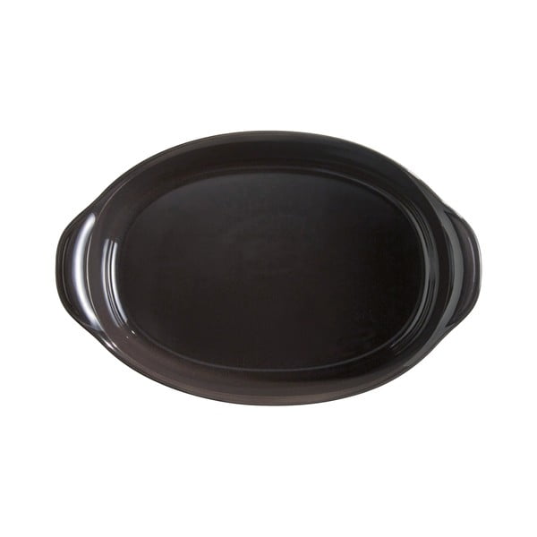 Szénfekete ovális sütőtál, 2,3 l - Emile Henry-image-1