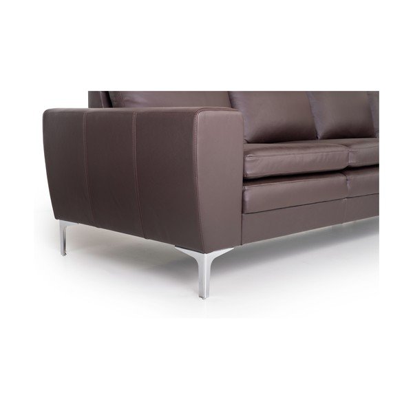 Twigo barna bőr kanapé, 227 cm - Scandic-image-2