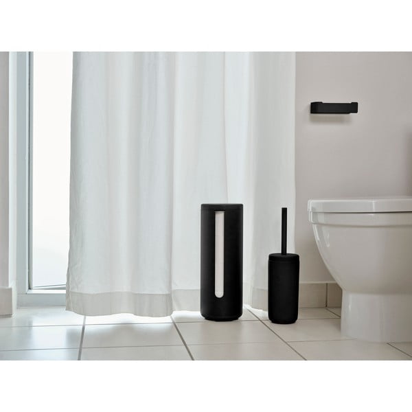 Fekete fali fém WC-papír tartó Ume – Zone-image-1
