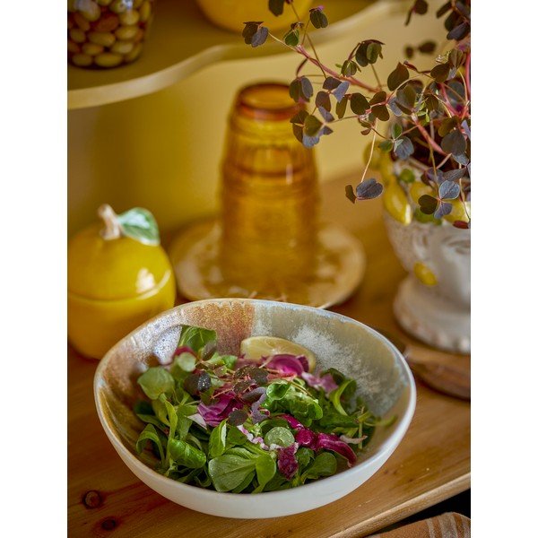 Krémszínű kőedény tálka szett 4 db-os 625 ml Lacey – Bloomingville-image-3