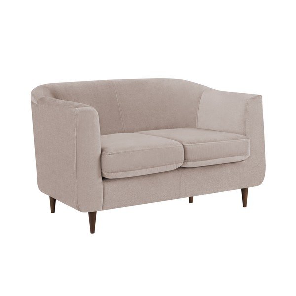 Glam bézs bársonykanapé,125 cm - Kooko Home-image-4